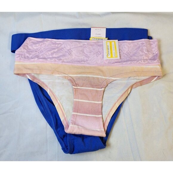 New Auden Women's Multicolor 6 Pack Mid-Rise Cheeky Underwear Size XS Lot 137 - Picture 4 of 7